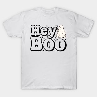 Hey Boo halloween ghost T-Shirt